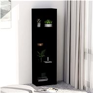 Bookcase with 4 shelves black 40 x 24 x 142 cm chipboard - Bookshelf