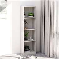 Bookcase 4 shelves concrete gray 40 x 24 x 142 cm chipboard - Bookshelf
