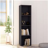Bookcase gray 40 x 30 x 151.5 cm chipboard - Bookshelf