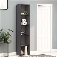 Bookcase gray 40 x 30 x 189 cm chipboard - Bookshelf