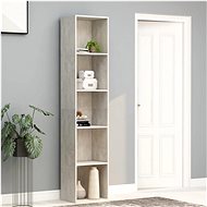 Bookcase concrete gray 40 x 30 x 189 cm chipboard - Bookshelf