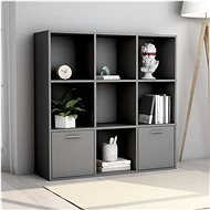 Bookcase gray 98 x 30 x 98 cm chipboard - Bookshelf