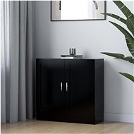Bookcase black 82.5 x 30.5 x 80 cm chipboard - Bookshelf