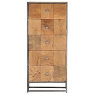 Komoda se zásuvkami 45×30×100 cm masivní recyklované dřevo - Komoda
