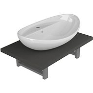 2-piece bathroom furniture set ceramic grey 279333 - Bathroom Set