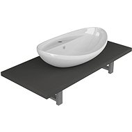 2-piece bathroom furniture set ceramic grey 279352 - Bathroom Set