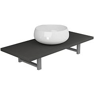 2-piece bathroom furniture set ceramic grey 279353 - Bathroom Set
