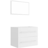 2-piece bathroom furniture set white chipboard 804827 - Bathroom Set