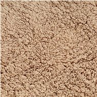 Set of bathroom mats 3 pieces textile beige - Bath Mat