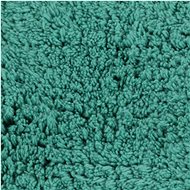 Set of bathroom mats 3 pieces textile turquoise - Bath Mat