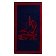 Soft Cotton Plážová osuška Sail 85 × 160 cm, tmavo modrá - Osuška