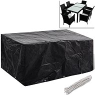 Cover for polyrattan furniture set for 6 persons, 10 loops, 240 x 140 cm - Garden Furniture Cover