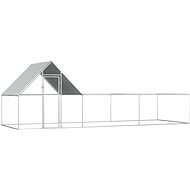 Chicken Cage 6 x 2 x 2m Galvanised Steel - Henhouse