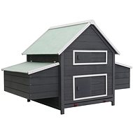 Chicken Coop Grey 157 x 97 x 110cm Wood - Henhouse