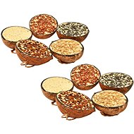 Coconut halves filled with bird feed 10 pcs 290 g - Bird Feed
