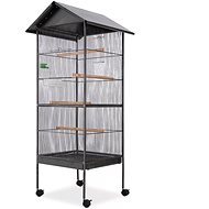 Bird Cage Steel Black 66x66x155cm - Bird Cage