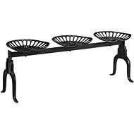 3-seater Bench 155cm Black Cast Iron - Garden Bench
