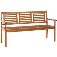3-seater Garden Bench 150cm Solid Eucalyptus - Garden Bench