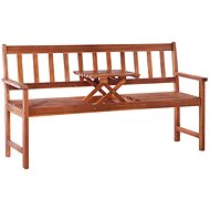 3-seater Garden Bench with Table 158cm Solid Acacia Brown - Garden Bench