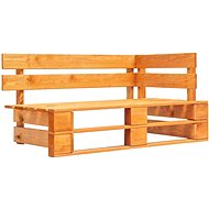 Corner Garden Bench made of Black Wood Pallets - Garden Bench