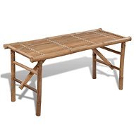 Skladacia záhradná lavica 118 cm bambusová - Záhradná lavička
