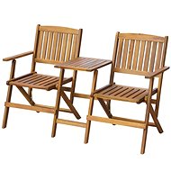 Folding Garden Bench with a Table 140cm of Solid Acacia - Garden Furniture