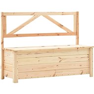 Storage Bench 120cm Solid Pine Wood - Garden Bench