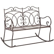 Garden Bench 104cm Iron Antique Brown - Garden Bench