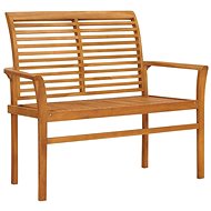 Garden Bench 112cm Solid Teak - Garden Bench