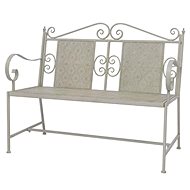 Garden Bench 115cm Steel Grey - Garden Bench