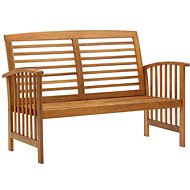 Garden Bench 119cm Solid Acacia Wood - Garden Bench
