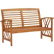 Garden Bench 119cm Solid Acacia Wood - Garden Bench