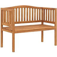 Garden Bench 120cm Solid Teak Wood - Garden Bench