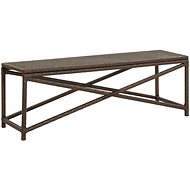 Garden Bench 120cm Polyrattan Brown - Garden Bench