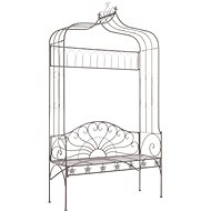 Garden Bench 122cm Iron Antique Brown - Garden Bench