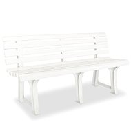 Garden Bench 145.5cm Plastic White - Garden Bench