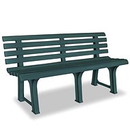 Garden Bench 145.5cm Plastic Green - Garden Bench