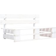 Garden Bench made of Wood Pallets, White - Garden Bench
