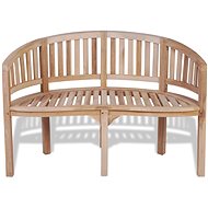 Garden Bench Rounded 120cm Teak - Garden Bench