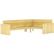 Garden Corner Bench 239cm Impregnated Pine - Garden Bench