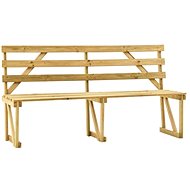 Garden bench 170 cm impregnated pine wood 315392 - Garden Bench
