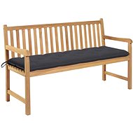Garden Bench with Anthracite Cushion 150cm Solid Teak 3062718 - Garden Bench