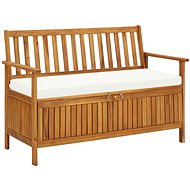 Garden storage bench 120 x 63 x 84 cm solid acacia wood - Garden Bench