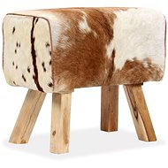 Stolička z pravé kozí kůže 60 × 30 × 50 cm   - Stolička