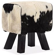 Stolička z pravé kozí kůže 40 × 30 × 45 cm   - Stolička