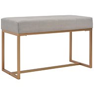 Lavice 80 cm šedá sametová - Lavice