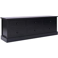 Lavice do předsíně černá 115 × 30 × 40 cm dřevo - Lavice