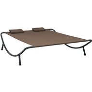 Garden lounger textile brown - Garden Bed