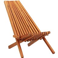 Folding Garden Deck Chair Solid Acacia Wood - Garden Armchair