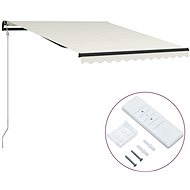 Automatic retractable awning 300 x 250 cm cream - Awning